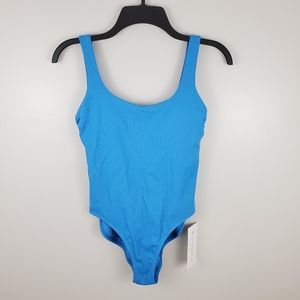 NWT Athleta Blue Scoop One Piece Swimsuit